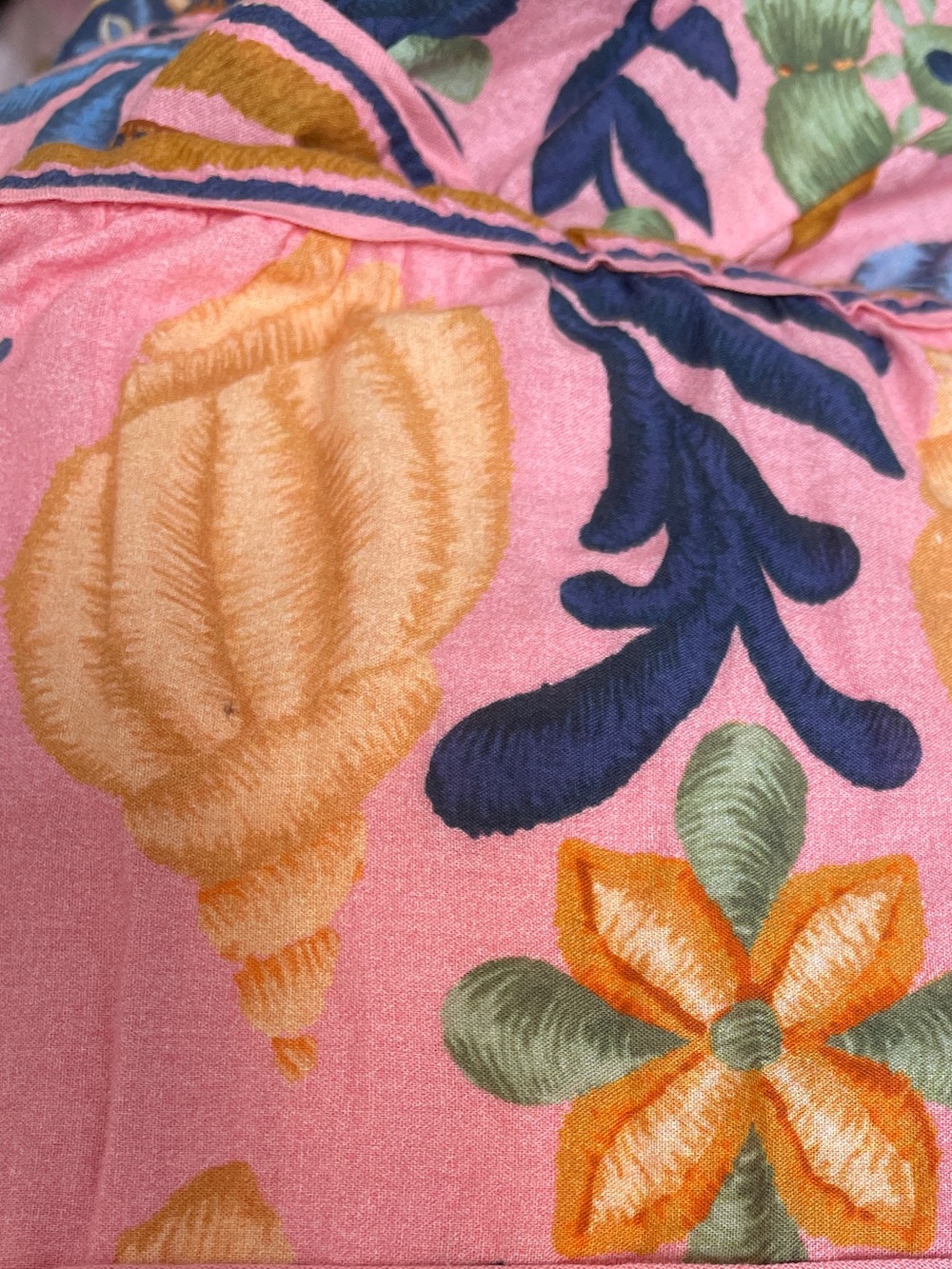 Farm rio size S Seashell Tapestry Dress Summer Floral seashell summer ocean - Picture 14 of 15